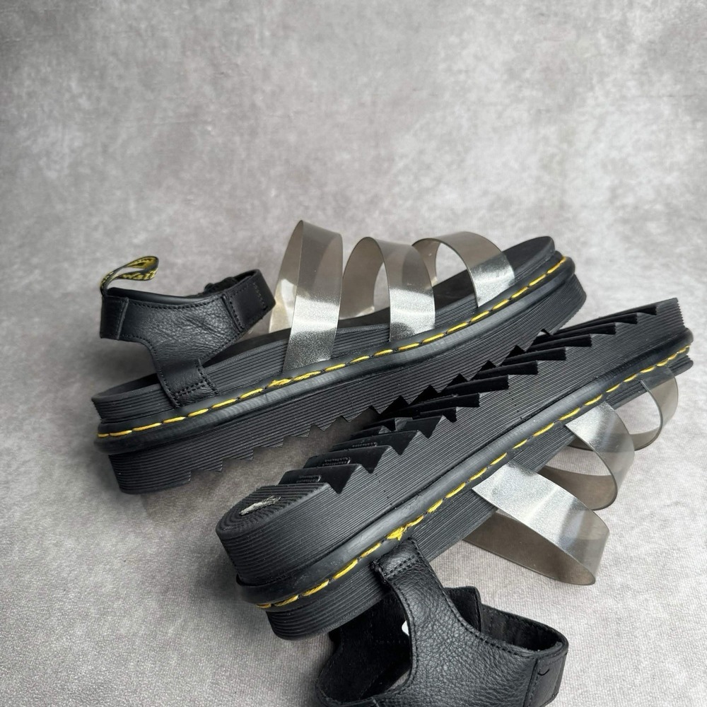 Dr. Martens WOMEN'S 11 BLAIRE JELLY BLACK GLITTER TPU+PISA - Picture 6 of 9